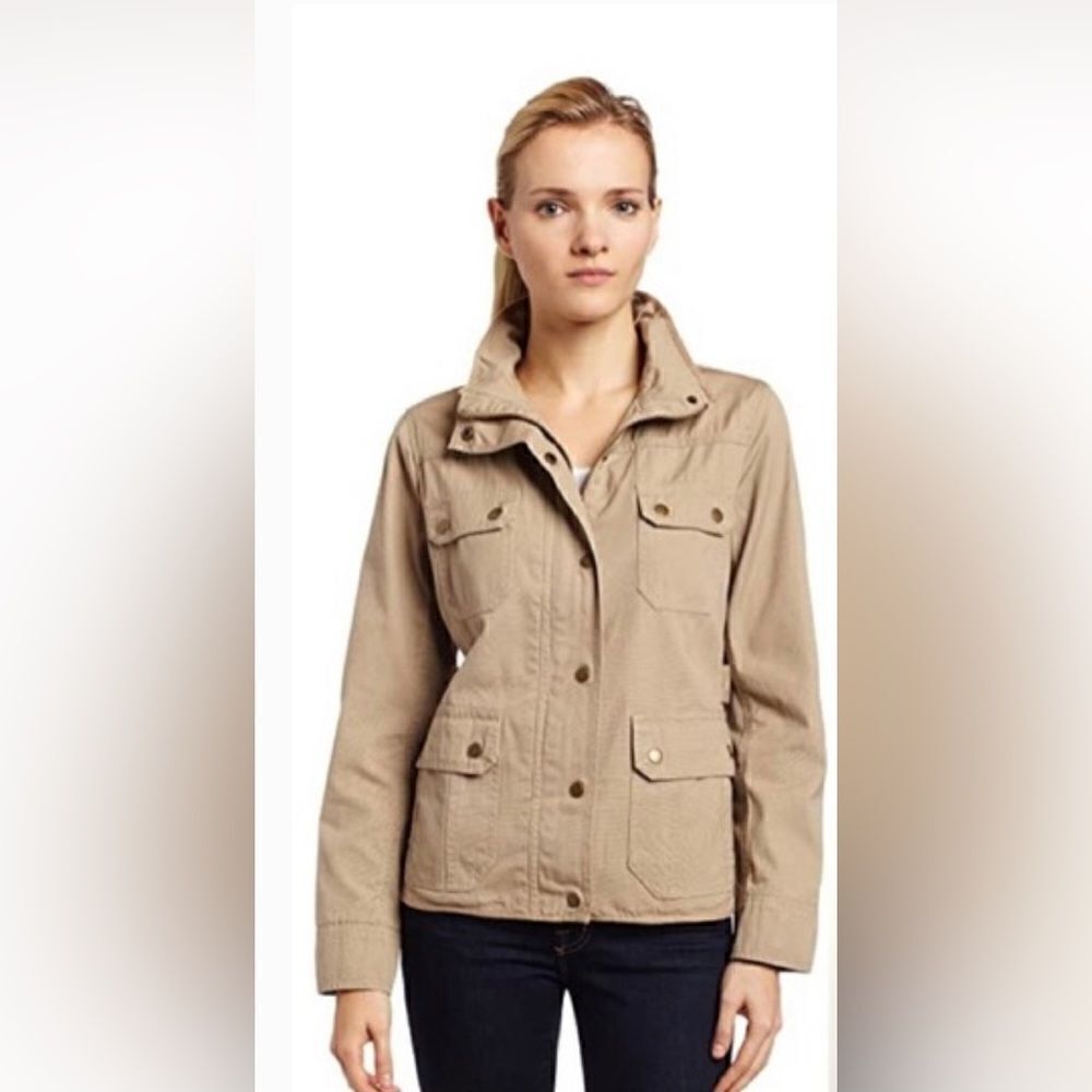 KUT from the Kloth Dark Brown Utility Zip Up Fall Winter Jacket size S - Picture 9 of 10